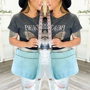 BLUE Guitar Strap Crossbody Bag